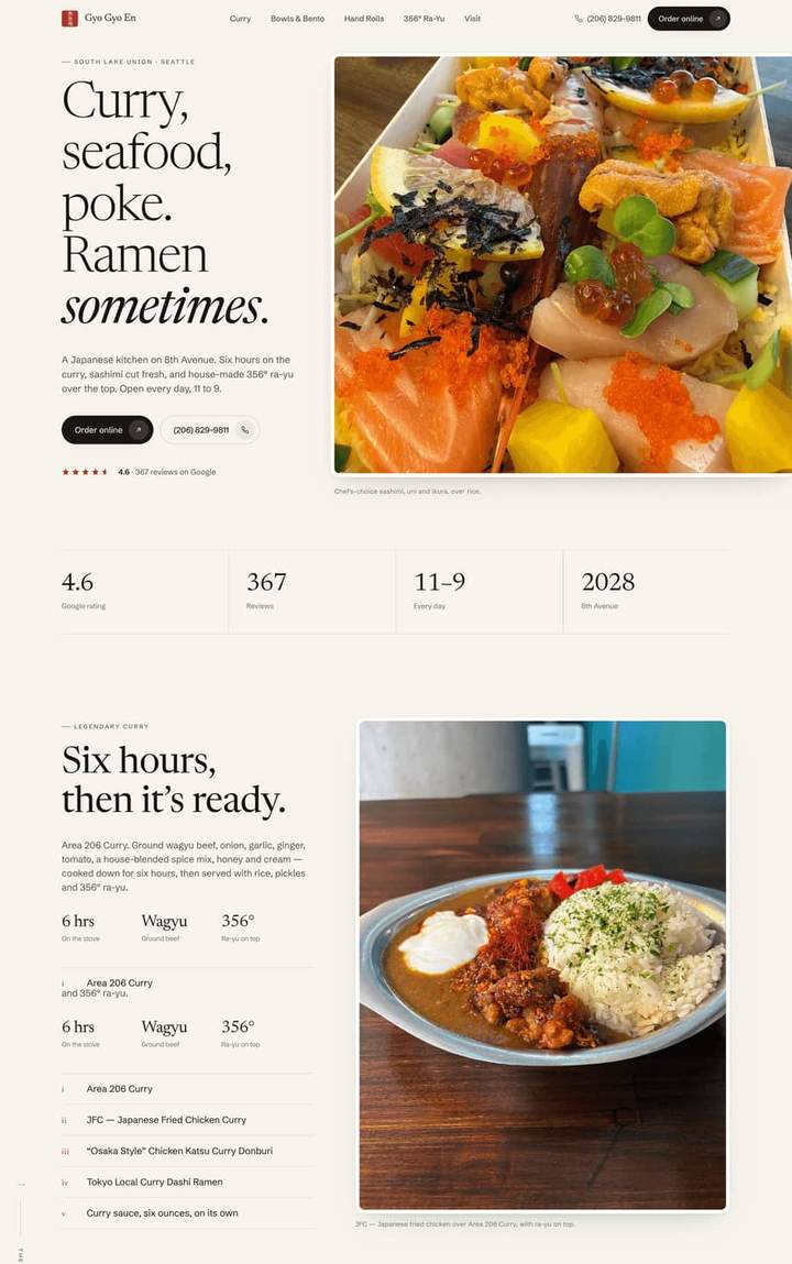Website built for Gyo Gyo En