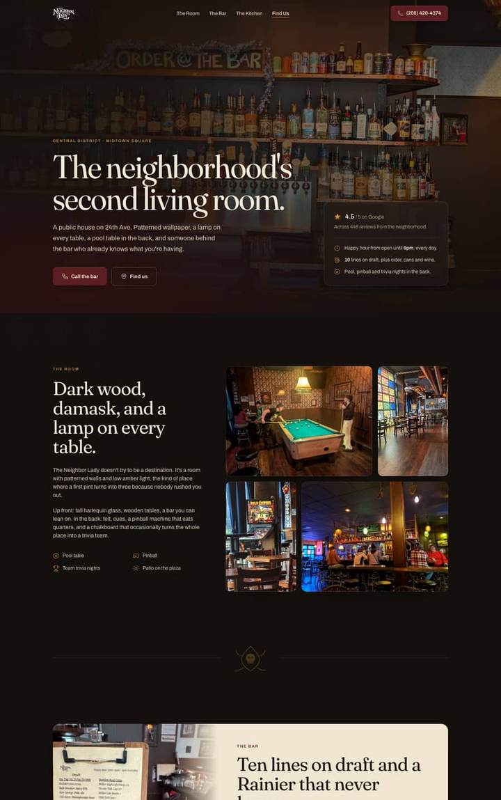 Website built for The Neighbor Lady